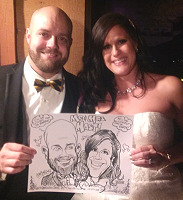 wedding caricature sample